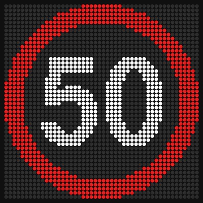야간 50 표시
